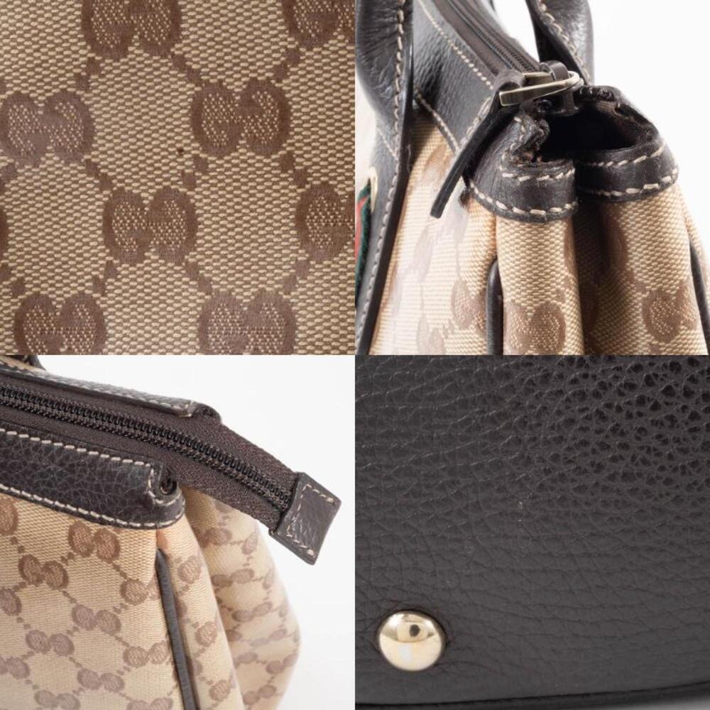 GUCCI Authentic Brown Leather Tote Bag - Picture 15 of 16